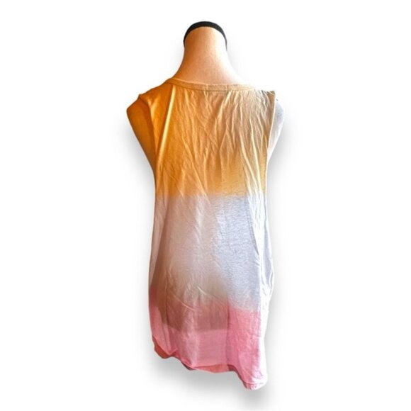 Women’s 2x Deb Dip Dye Tri Color Sunflower Tank Top Tee 18 20 2XL XXL - Picture 3 of 8